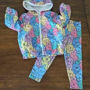 Baby Girl Cartoon Graphic Zip Up Hooded Thermal Lined Jacket

18-24M